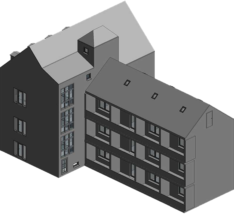 3D Modell Seniorenheim 3D Revit Modell vom Seniorenheim
